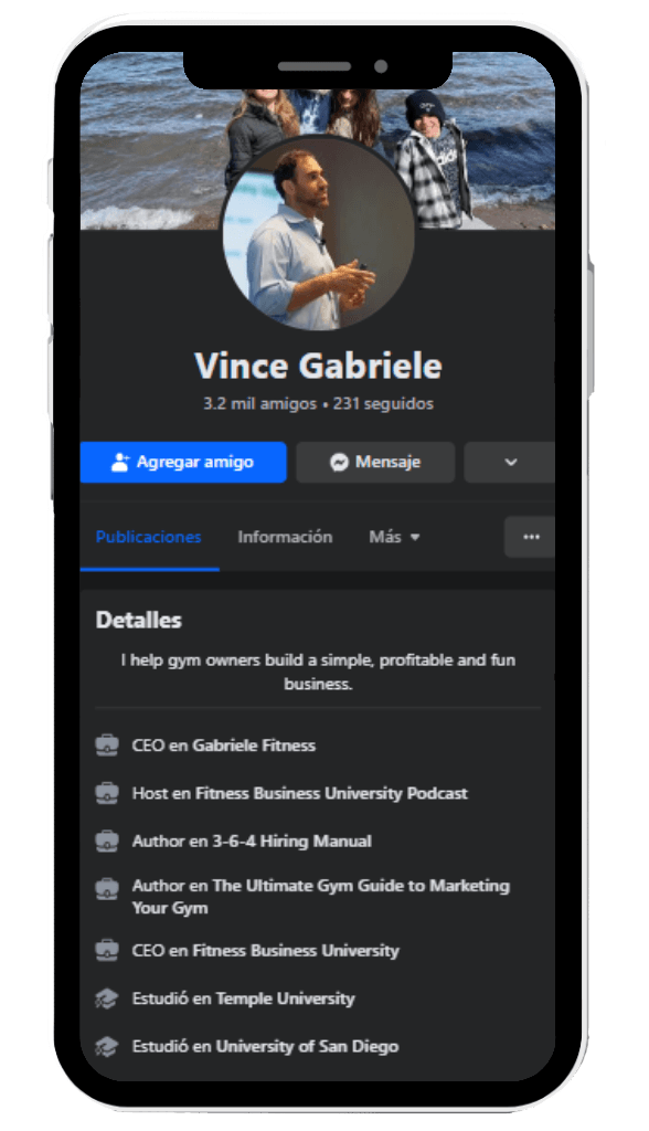 Vince Gabriele on Facebook
